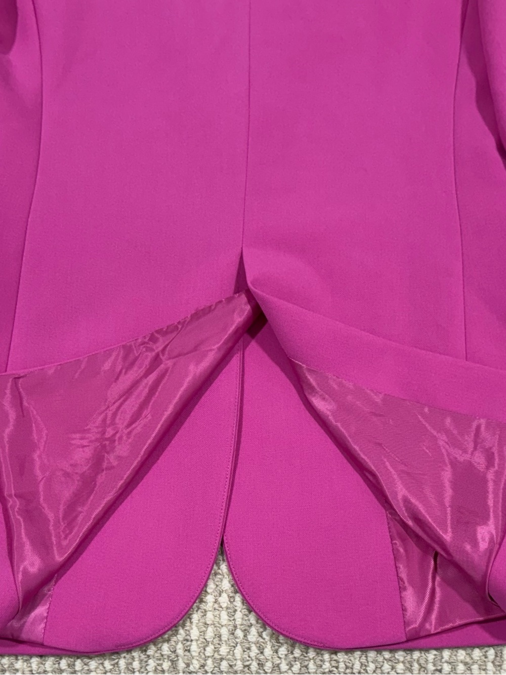 Zara Hot Pink Oversized Blazer Single Button Women’s Size Small Tailored Jacket - Picture 9 of 10